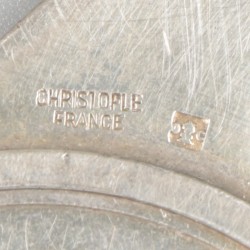 Christofle 3-delig lot "Napoleon Empereur", verzilverd.
