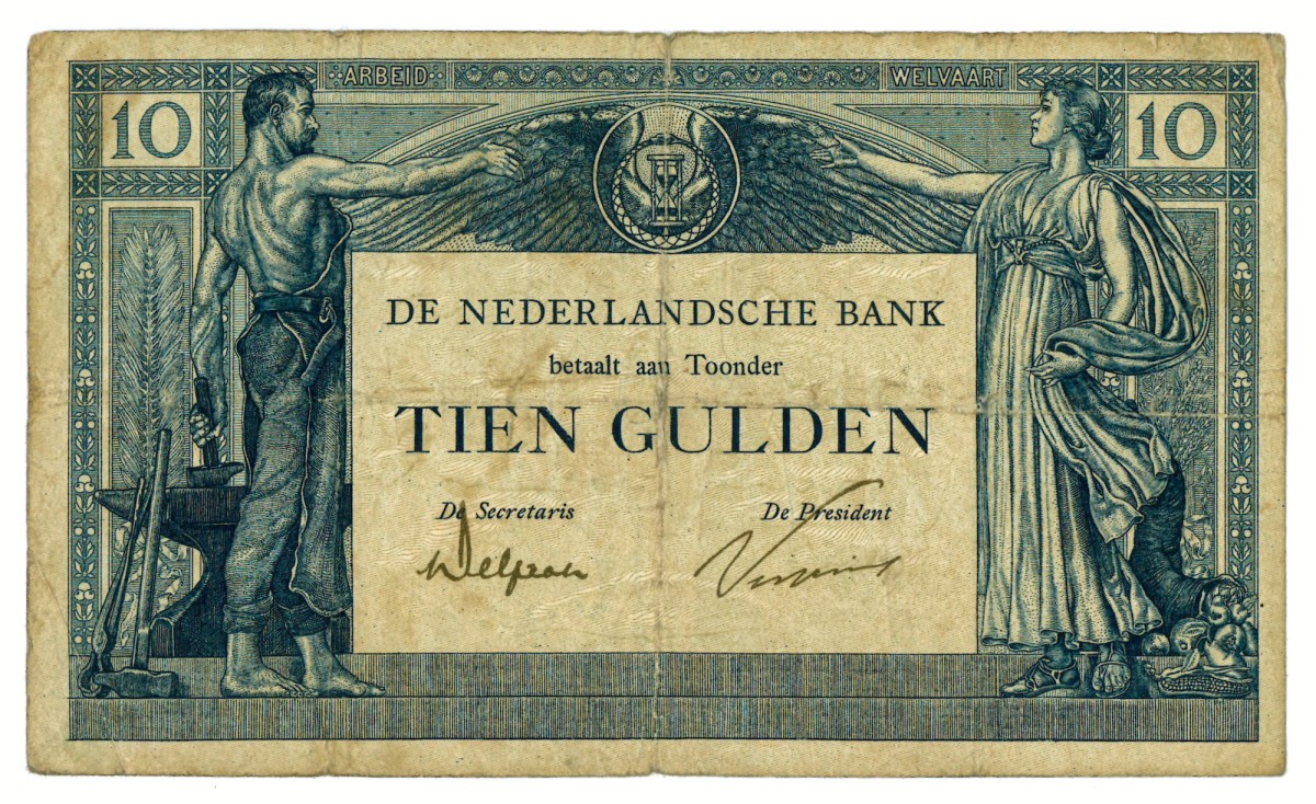 10 gulden. - Fraai / Zeer Fraai.