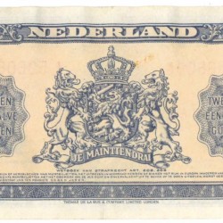Nederland 2½ gulden Muntbiljet Type 1945 Wilhelmina II - Prachtig