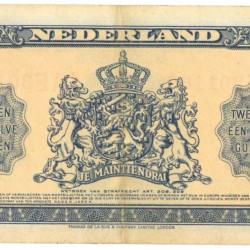 Nederland 2½ gulden Muntbiljet Type 1945 Wilhelmina II - Zeer Fraai +