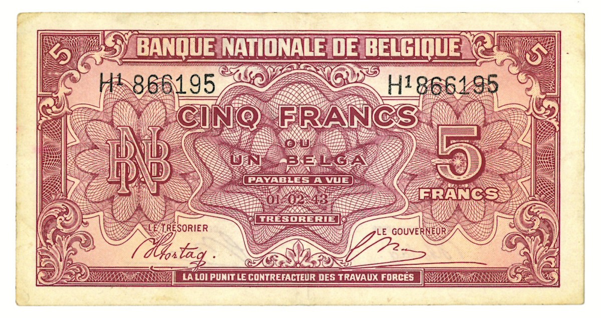 5 francs. - Very fine +.