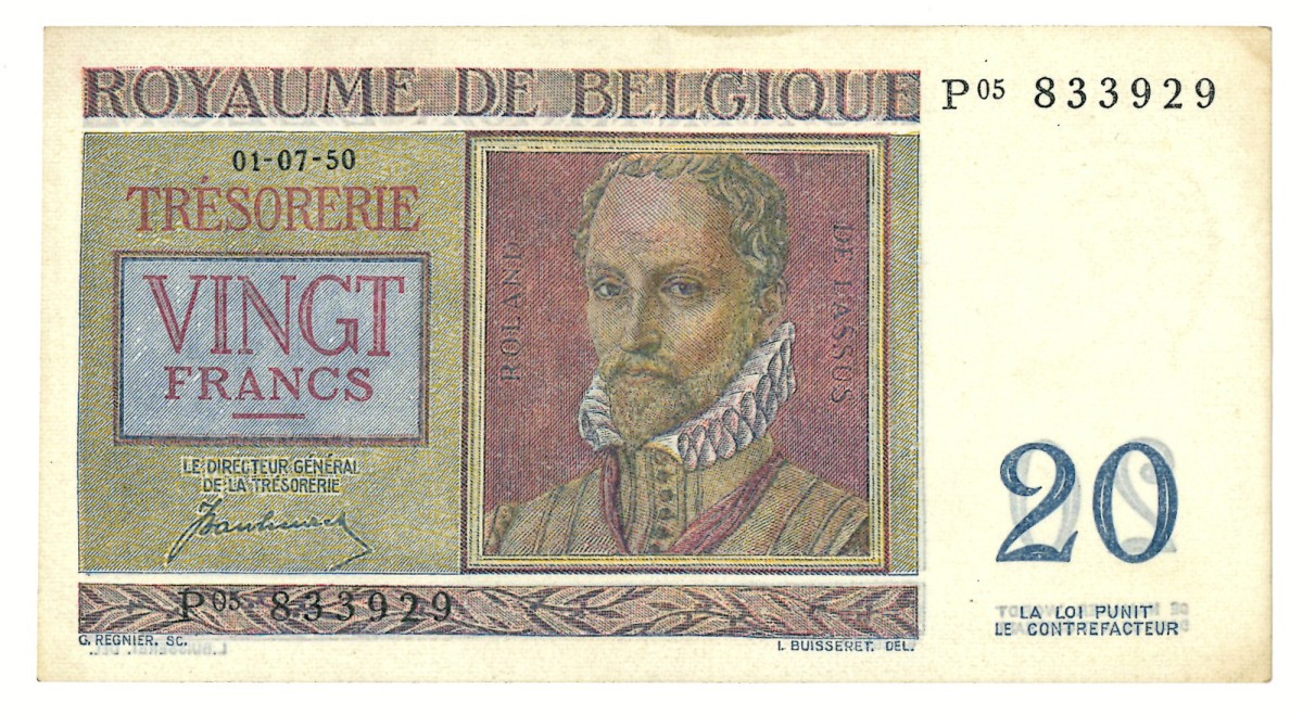 20 francs. - Extremely fine.