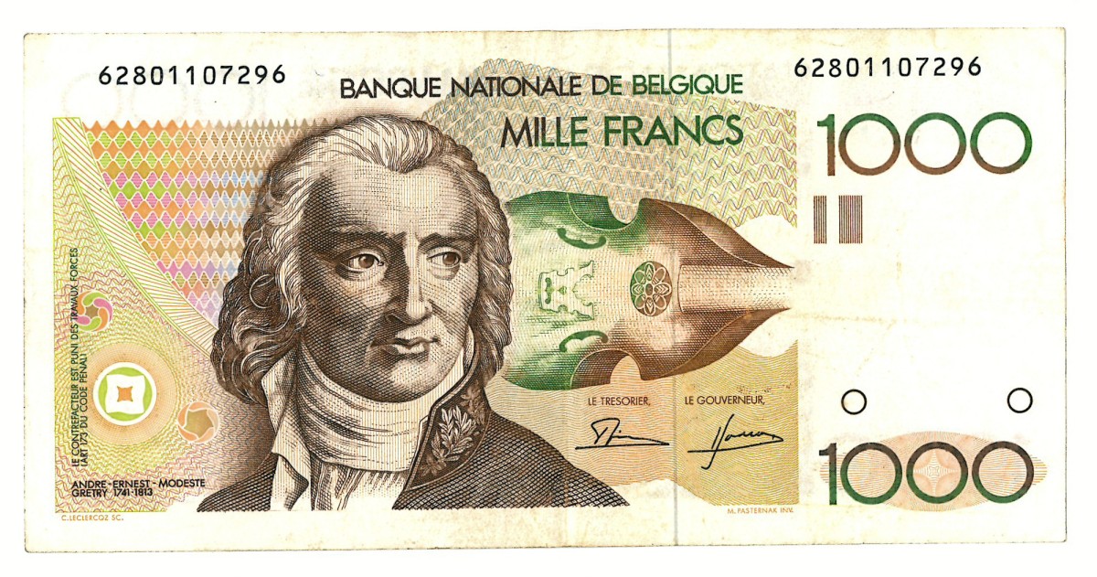 1000 francs. - Very fine.