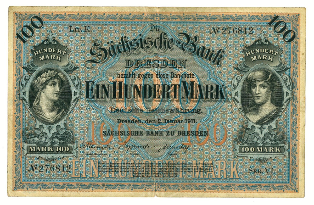 Lot 1 banknote. - Very fine.