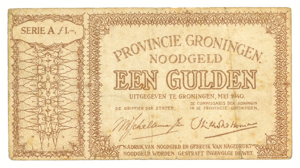 1 gulden. - Fraai.