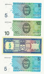 Lot 4 banknotes. - Extremely fine / UNC.