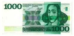 Nederland. 1000 gulden. Bankbiljet. Type 1972. - Prachtig.
