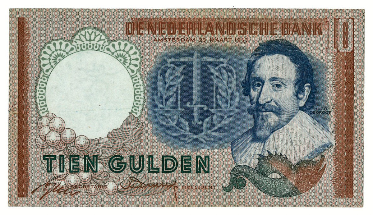 10 gulden. - Zeer Fraai.