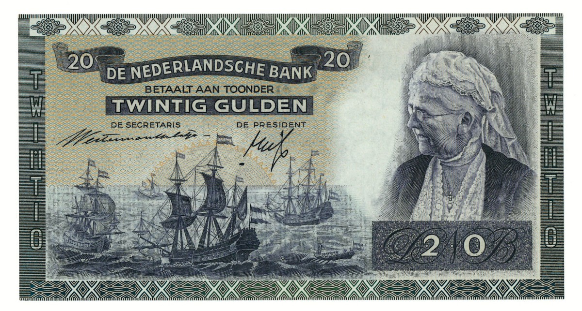 20 gulden. - UNC.