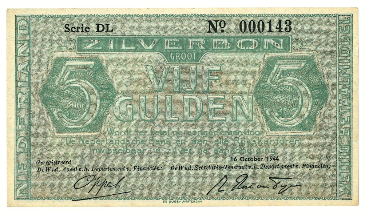 5 gulden. - Prachtig.