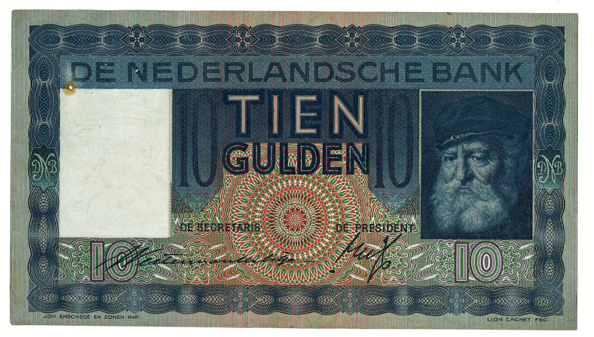 10 gulden. - Prachtig.