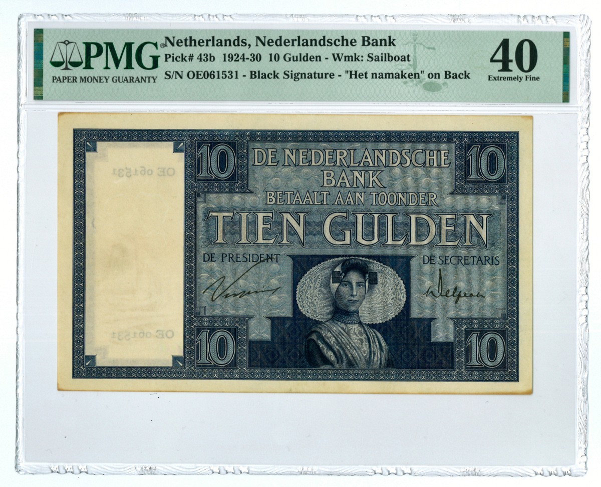 10 gulden 1924. - Prachtig.