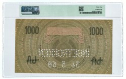 Nederland. 1000 gulden. Specimen. Type 1926. - PMG 35.