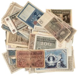 Lot 75 banknotes.