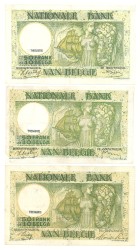 Lot 3 banknotes. - Very fine / Extremely fine.