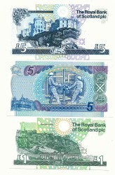 Lot 3 banknotes. - About UNC.