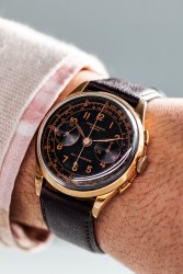 No reserve - Chronographe Suisse 5388 18K. - Herenhorloge.