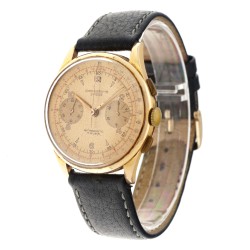 No Reserve - Chronographe Suisse 18K. - Herenhorloge.