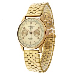 No Reserve - Chronographe Suisse Exactus 18K. - Heren Horloge.