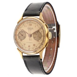 No Reserve - Chronographe Suisse Royce 18K. Dog-Leg lugs - Heren horloge.