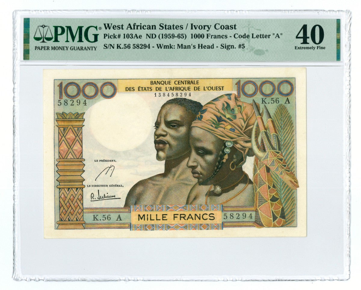 No reserve - 1000 francs. - Extremely fine.