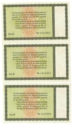 Lot 3 banknotes. - About UNC.