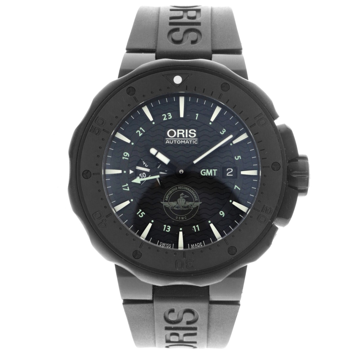 No Reserve - Oris Force Recon GMT 01 747 7715 7754-set - Herenhorloge - 2015.