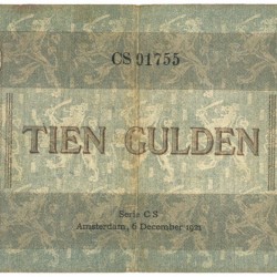 Nederland 10 gulden bankbiljet Type 1921 Arbeid en Welvaart II - Fraai -