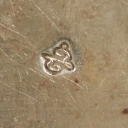 Theelepeldoos / tabaksdoos zilver.
