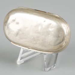 Snuiftabaksdoosje zilver.