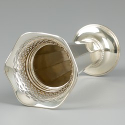 Bloemenvaas zilver.