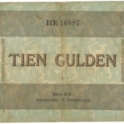 Nederland 10 gulden bankbiljet Type 1921 Arbeid en Welvaart II - Fraai -