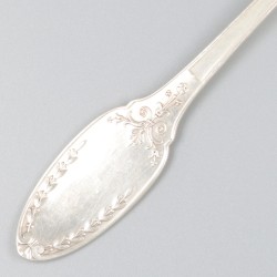 Compote-lepel zilver.