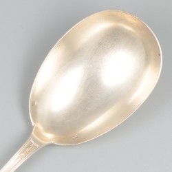 Compote-lepel zilver.