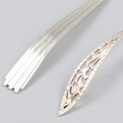 2-delig lot jamlepels zilver.