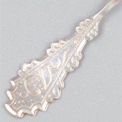 12-delige set koffie- / theelepels zilver.