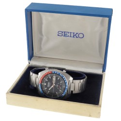 No Reserve - Seiko Pogue 'Pepsi' Chronograph Automatic 6139-6002 - Herenhorloge.