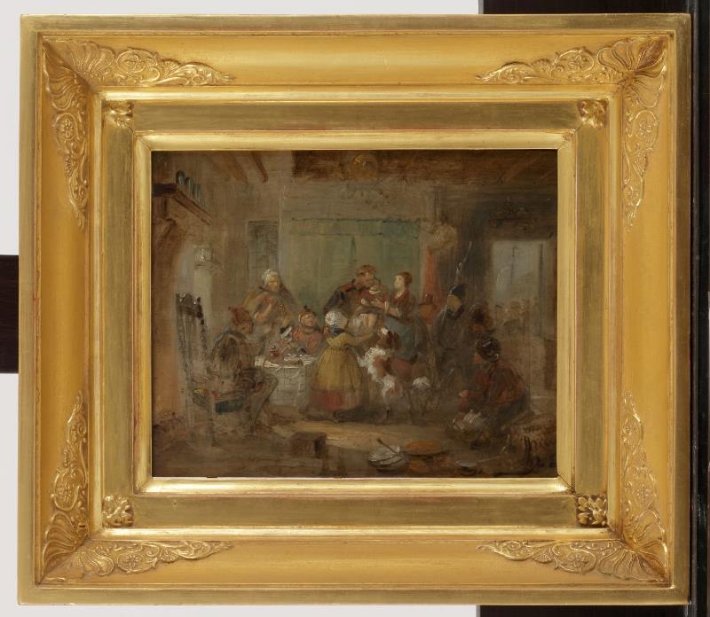 Johannes Tavenraat (1809 - 1881), Een interieurscene naar J.J. Eeckhout.