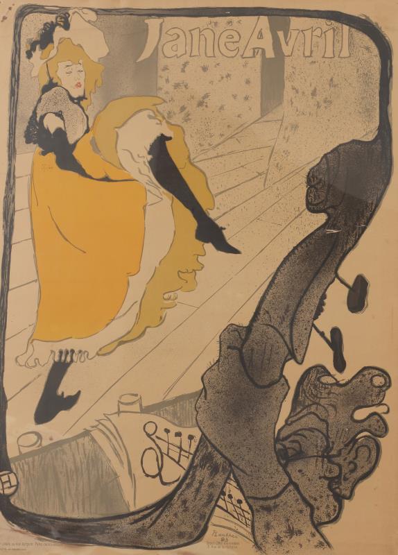 Naar Henri Marie Raymond de Toulouse-Lautrec-Monfa (Albi, France 1864 - 1901, Château Malromé, Saint-André-du-Bois, France, Jane Avril.