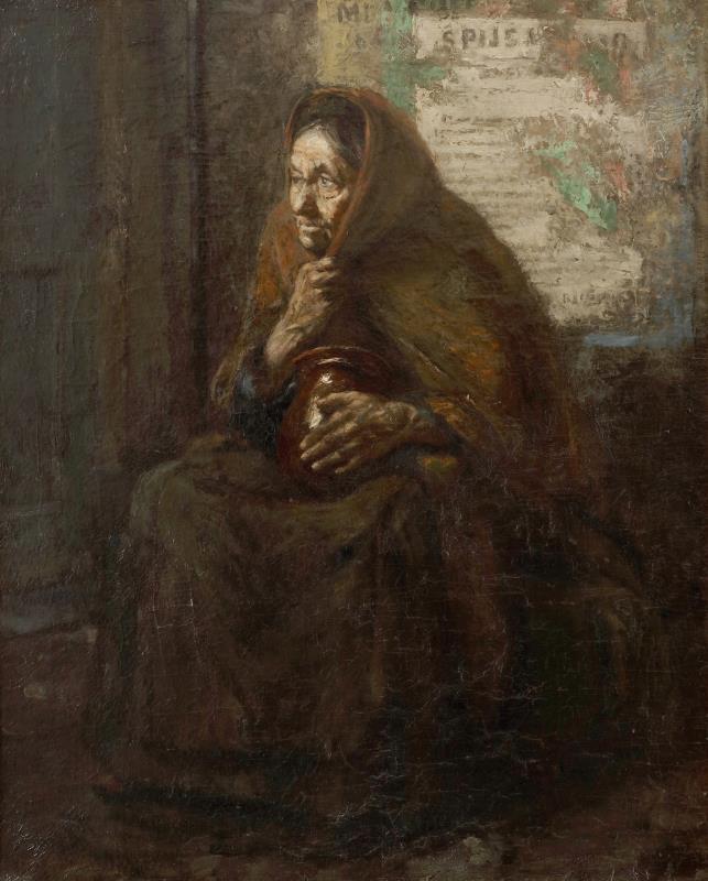 Martinus (Martin) Schildt (Rotterdam 1867 - 1921), een bedelares.