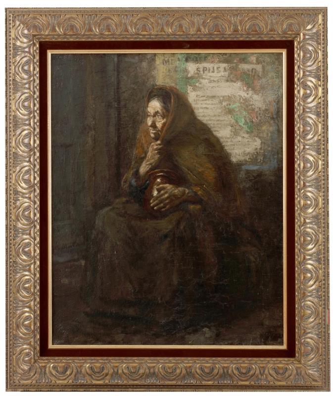 Martinus (Martin) Schildt (Rotterdam 1867 - 1921), een bedelares.