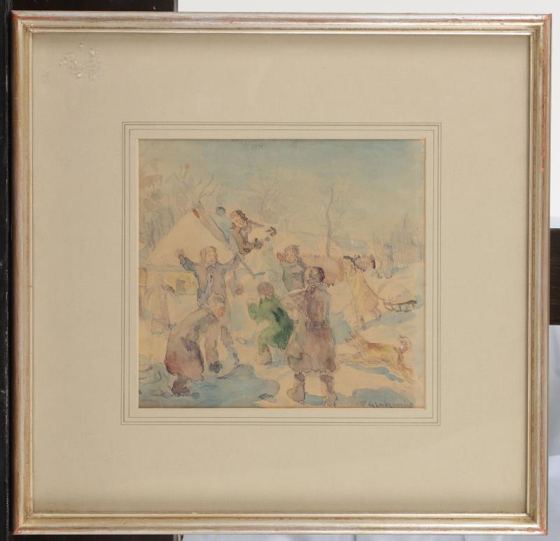 Paul Arntzenius (Den Haag 1883 - 1965), Winterpret.
