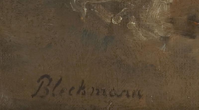 Elizabeth Francoise 'Tjieke' Bleckmann - Roelofs, Stilleven van stoofperen en een koperen pot.