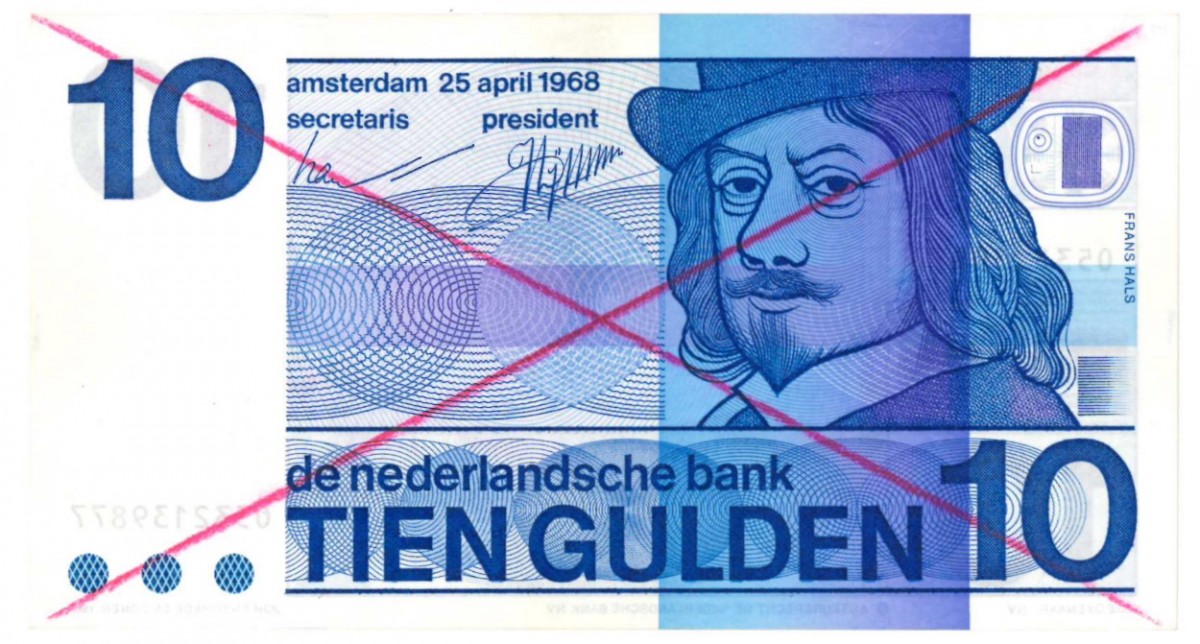 Nederland 10 gulden Bankbiljet Type 1968 Frans Hals - Nagenoeg UNC