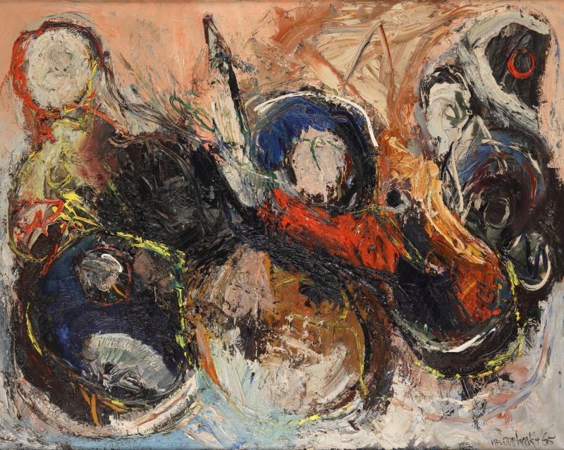 Michel van Overbeke (geb. Den Haag 1942), Abstract.