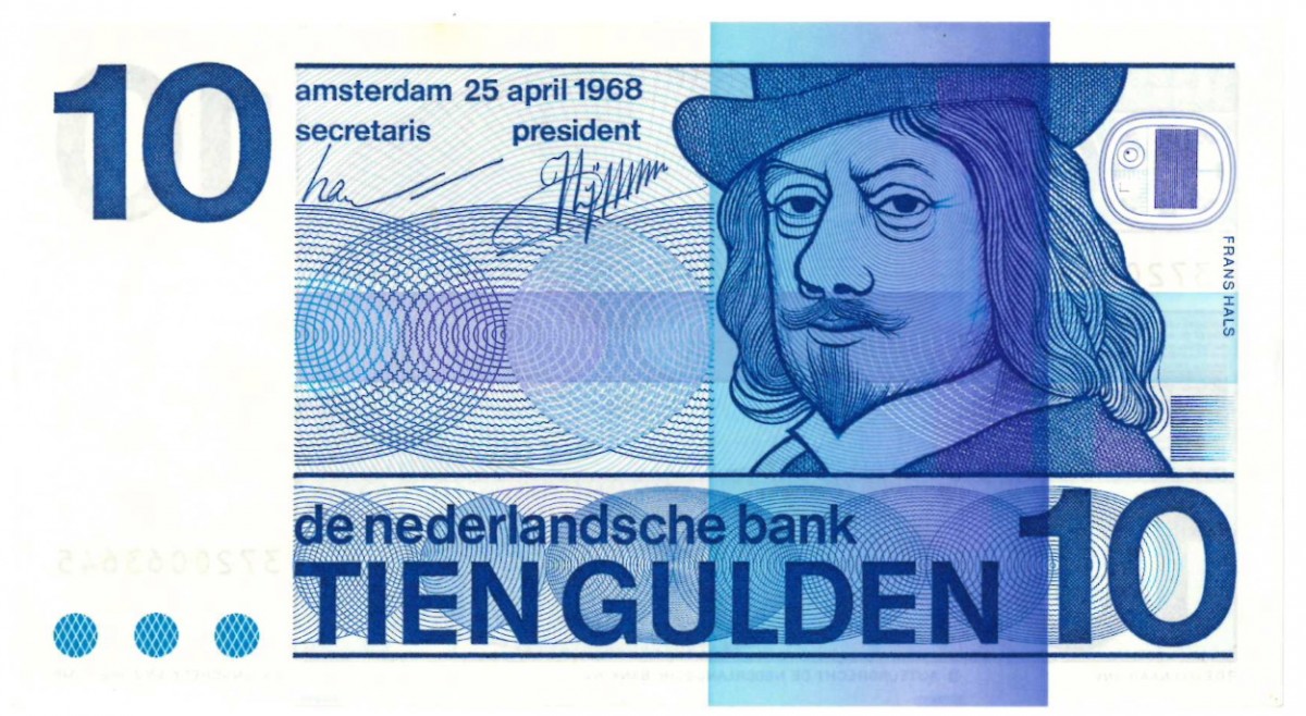 Nederland 10 gulden Bankbiljet Type 1968 Frans Hals - Nagenoeg UNC