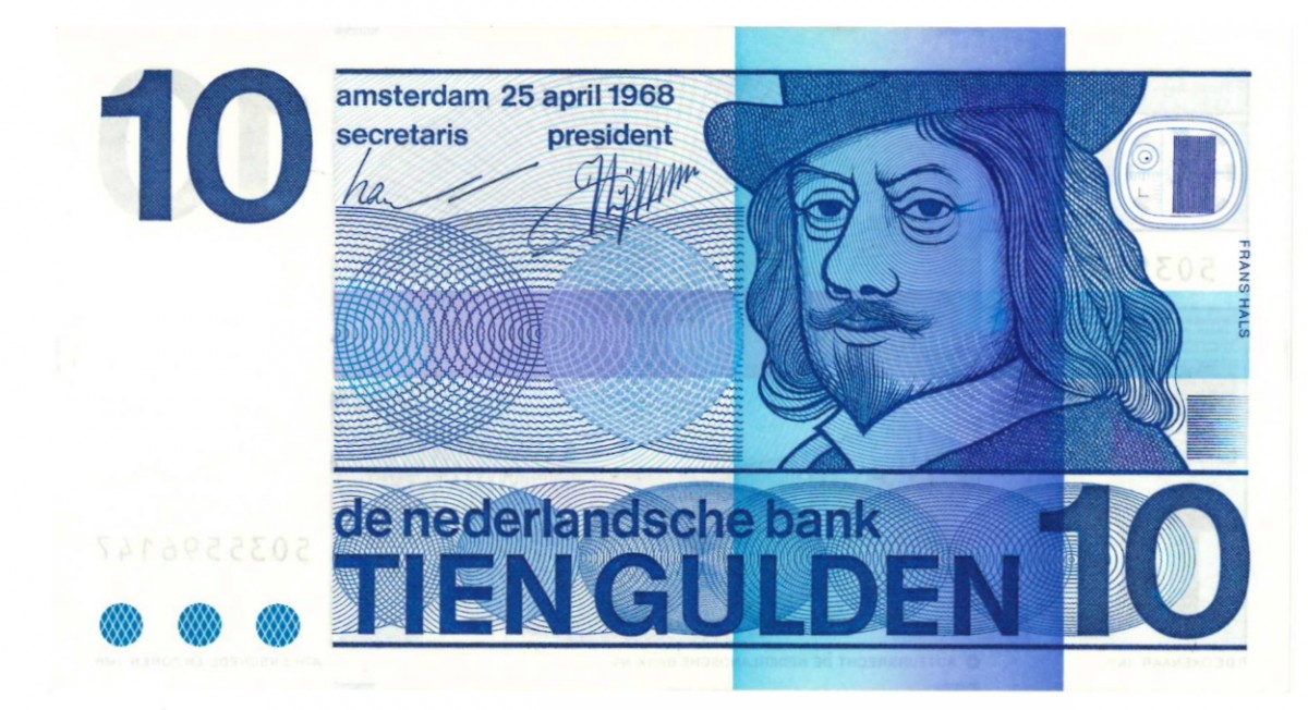 Nederland 10 gulden Bankbiljet Type 1968 Frans Hals - Prachtig +