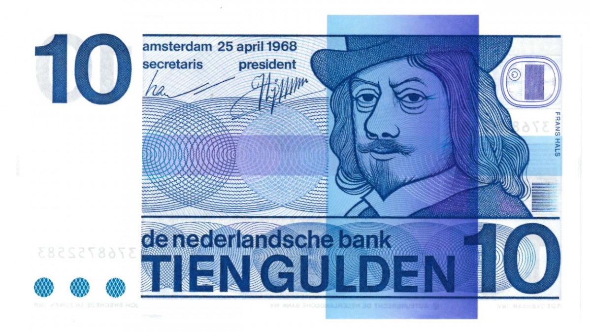 Nederland 10 gulden Bankbiljet Type 1968 Frans Hals - Nagenoeg UNC