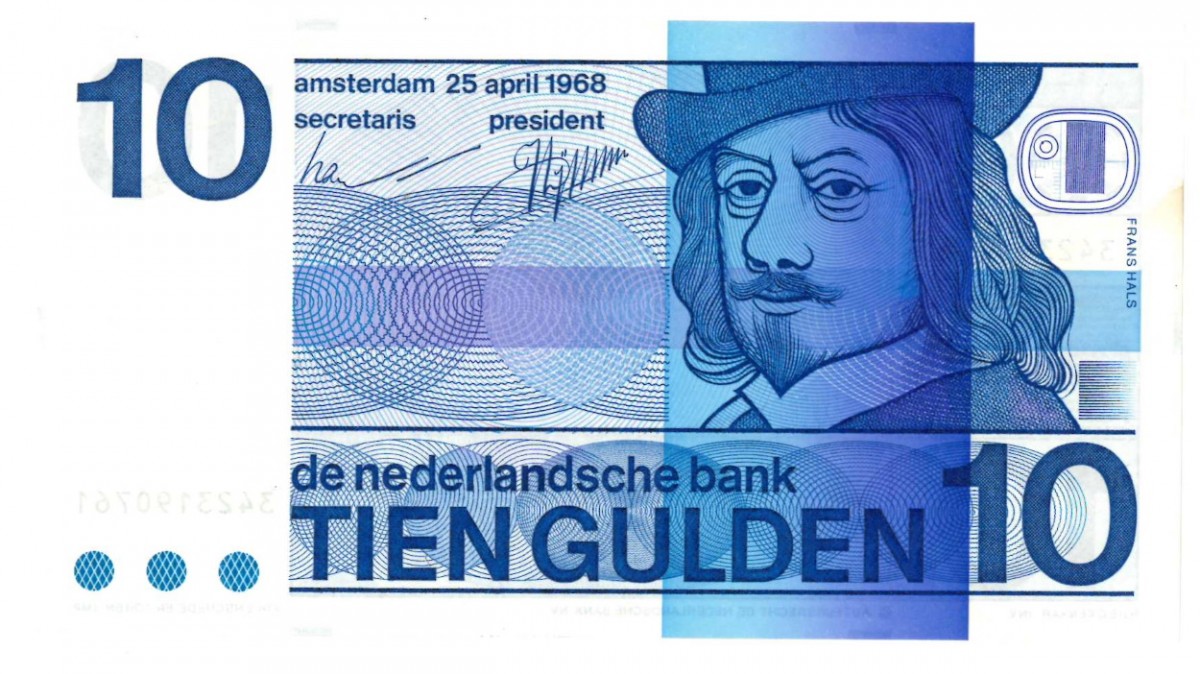 Nederland 10 gulden Bankbiljet Type 1968 Frans Hals - Nagenoeg UNC