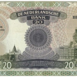 Nederland 20 gulden Bankbiljet Type 1939 Emma - Zeer Fraai